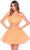 Amarra 88038 - Tulle Straight Across Cocktail Dress Special Occasion Dress 000 / Dreamsicle