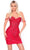 Amarra 88049 - Floral Sequin Cocktail Dress Homecoming Dresses 000 / Red