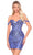 Amarra 88054 - Off-Shoulder Embroidered Cocktail Dress Cocktail Dresses 000 / Slate Blue