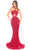 Amarra 88106 - Embellished Cut-Out Detailed Prom Gown Special Occasion Dress 000 / Red