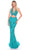 Amarra 88127 - Beaded Cut-Out Detailed Prom Gown Prom Gown 000 / Jade