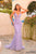 Amarra 88209 - Plunging Neckline Beaded Mermaid Gown Prom Dresses 000 / Lilac