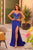 Amarra 88228 - Jersey Sheath Gown with Beaded Bodice Prom Dresses 000 / Royal Blue