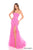 Amarra 88232 - Strapless Floral Sequin Trumpet Gown Evening Dresses 000 / Fuchsia