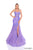 Amarra 88232 - Strapless Floral Sequin Trumpet Gown Evening Dresses 000 / Lilac