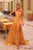 Amarra 88278 - Elegant Off-Shoulder Metallic Dress Evening Dresses 000 / Gold