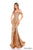 Amarra 88298 - Iridescent Off-Shoulder Sequin Mermaid Dress Evening Dresses 000 / Gold