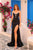 Amarra 88428 - V-Neck Jersey Dress with Embellished Bows Prom Dresses 000 / Black