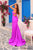 Amarra 88431 - Elegant Ruched Gown with High Slit Prom Dresses