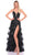 Amarra 88500 - Plunging Sequin Embellished Prom Gown Prom Dresses 00 / Black