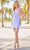 Amarra 88701 - Sleeveless Plunging V-Neck Cocktail Dress Cocktail Dresses 00 / Periwinkle