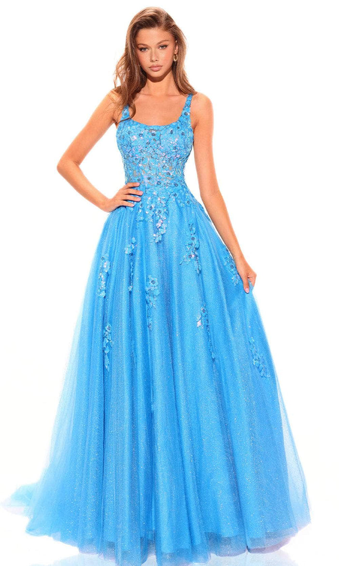 Amarra 88749 - Sequin Embroidered Prom Dress Special Occasion Dress 000 / Turquoise