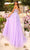 Amarra 88754 - Gleaming Floral Embellished Plunging Ballgown Special Occasion Dress