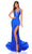 Amarra 88798 - Bead-Strapped V-Neck Prom Dress Prom Dresses 000 / Royal Blue