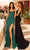 Amarra 88807 - Scoop Neck Corset Prom Dress Special Occasion Dress 000 / Emerald