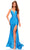 Amarra 88809 - Beaded Side Prom Dress Special Occasion Dress 000 / Teal