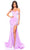 Amarra 88811 - Off Shoulder Prom Dress with Slit Special Occasion Dress 000 / Lilac