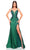 Amarra 88813 - Plunging Sweetheart Sequin Prom Dress Special Occasion Dress 000 / Emerald