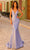 Amarra 88822 - Plunging Neck Sleeveless Prom Dress Special Occasion Dress 000 / Periwinkle