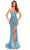 Amarra 88827 - Sweetheart Sequin Evening Dress Special Occasion Dress 000 / Turquoise