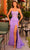 Amarra 88828 - Slit Sheath Evening Dress Special Occasion Dress 000 / Purple