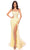 Amarra 88852 - Embroidered Corset Bodice Prom Dress Special Occasion Dress 000 / Light Yellow