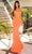 Amarra 88864 - Scoop Neck Sleeveless Prom Dress Special Occasion Dress 000 / Neon Orange