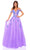 Amarra 88875 - Sequin Off Shoulder Prom Dress Special Occasion Dress 000 / Purple