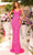 Amarra 94011 - Bead Sheath Evening Dress Special Occasion Dress 000 / Neon Pink