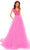 Amarra 94038 - Off-Shoulder A-Line Evening Gown Special Occasion Dress 000 / Neon Pink