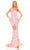 Amarra 94056 - Multi-Colored Sequin Asymmetric Prom Gown Special Occasion Dress 000 / Light Pink/Multi