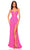 Amarra 94270 - High Slit Sequin Prom Dress Special Occasion Dress 000 / Neon Pink