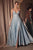 Amoris by Ladivine T214 - Open Back Glitter Evening Dress Prom Dresses XXS / Light Blue