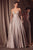 Amoris by Ladivine T214 - Open Back Glitter Evening Dress Prom Dresses XXS / Rose Champagne