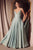 Amoris by Ladivine T214 - Open Back Glitter Evening Dress Prom Dresses XXS / Sage