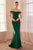 Amoris by Ladivine T402 - Off Shoulder Mermaid Evening Gown Mother of the Bride Dresses XXS / Emerald