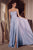 Amoris by Ladivine T701 - Strapless Glitter A-Line Evening Gown Prom Dresses XXS / Paris Blue