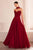 Amoris by Ladivine T703 - Sweetheart A-Line Evening Gown Prom Dresses XXS / Burgundy