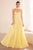 Amoris by Ladivine T703 - Sweetheart A-Line Evening Gown Prom Dresses XXS / Light Yellow