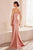 Amoris by Ladivine T704 - Elegant V-Neck Evening Gown Prom Dresses