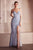 Amoris by Ladivine T707 - Glitter-Dusted Evening Dress Prom Dresses XXS / Paris Blue