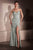 Amoris by Ladivine T707 - Glitter-Dusted Evening Dress Prom Dresses XXS / Sage