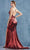 Andrea and Leo A0937 - Metallic Lame Open Back Prom Gown Bridesmaid Dresses 6 / Emerald