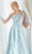 Andrea and Leo - A0989 Floral Embroidered One-Sleeve Prom Dress Mother of the Bride Dresses 10 / Sea Mist