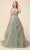 Andrea and Leo A1015 - Straight Across Draped Evening Gown Evening Dresses 8 / Sage