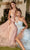 Andrea and Leo A1053 - Floral Embroidered Strapless Prom Dress Prom Dresses 6 / Blush