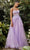 Andrea and Leo A1108 - Strapless Floral Appliqued Ballgown Ball Gowns 2 / Lavender