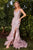 Andrea and Leo A1229 - Feathered Flare Gown Prom Dresses 2 / Mauve