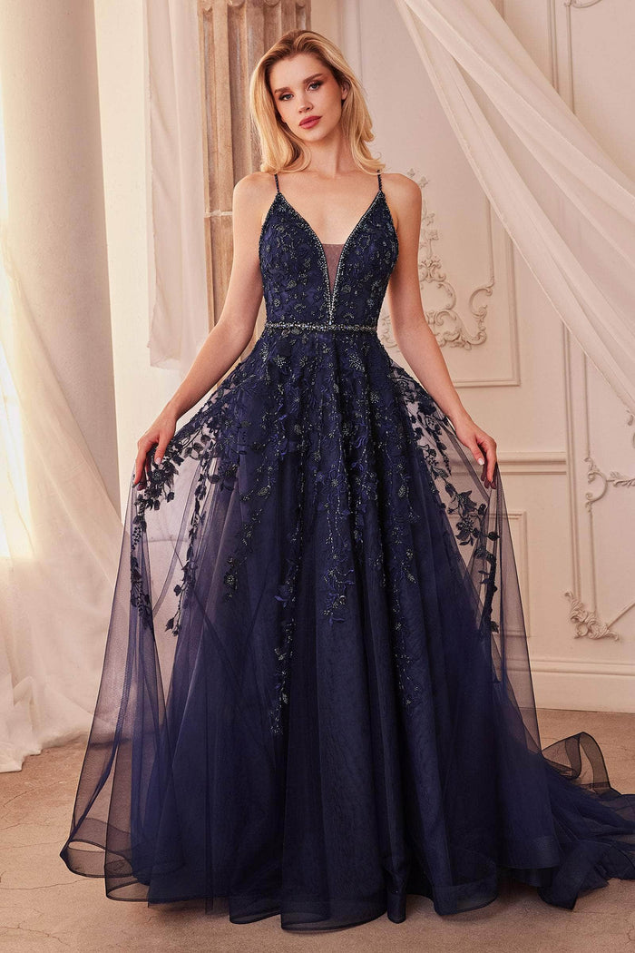 Andrea and Leo A1251 - Adorned Tulle Gown Prom Dresses