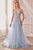 Andrea and Leo A1258 - Floral Beaded Corset Gown Prom Dresses 2 / Dusty Blue